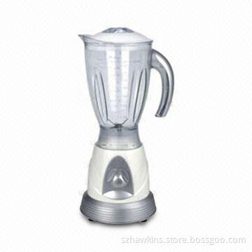 350W Blender with 1.5L Plastic Bowl Capacity and Stainless Steel Blade